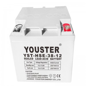 Tehase otsene pliihappe aku 12v 38ah tööstuslikud päikesepatareid ce sertifikaadi aku