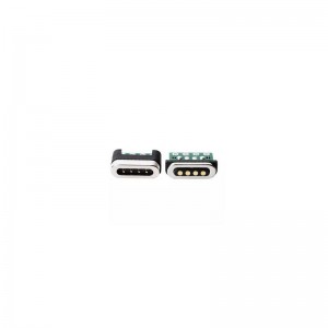 Magnetiline elektriline pistik laadimis- ja edastussignaaliga