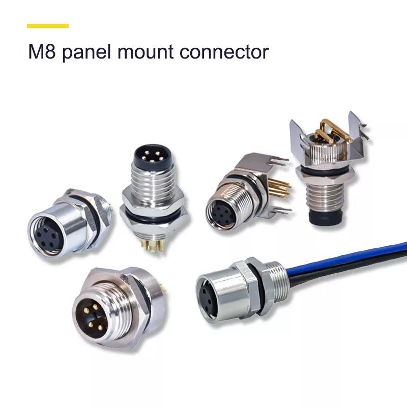 m5 m8 m12 m16 m23 pistik 2 3 4 5 6 8 12 17 pin IP68 veekindel paneelikinnitus vorm traadi adapterid pistik