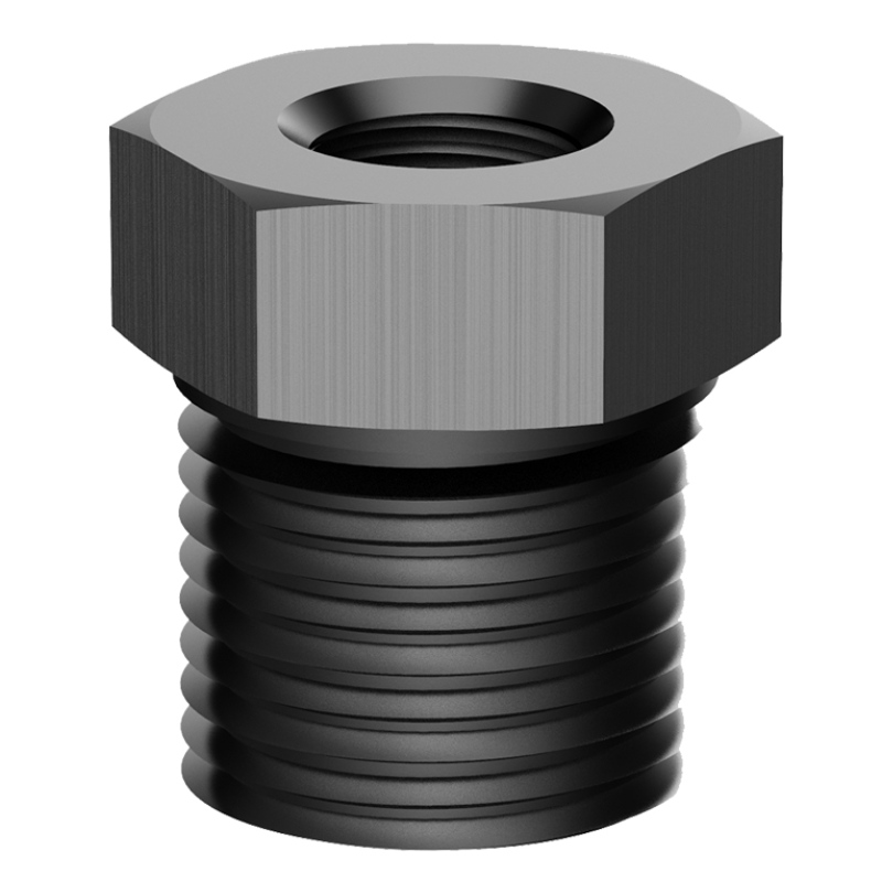 1/4 NPT mees 1/8 NPT naiste reduktori paigaldamise adapter kuus puks õõnsus alumiinium