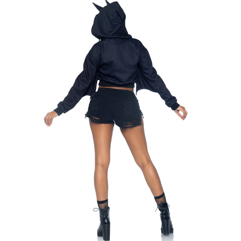 KROPPED BAT HOODIE