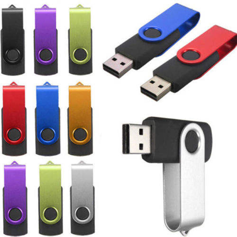 Uus saabumine Usb Pen Drive 4GB 8 Gb 16 Gb 32 Gb värviline pöörlev U kett väike USB mälupulk