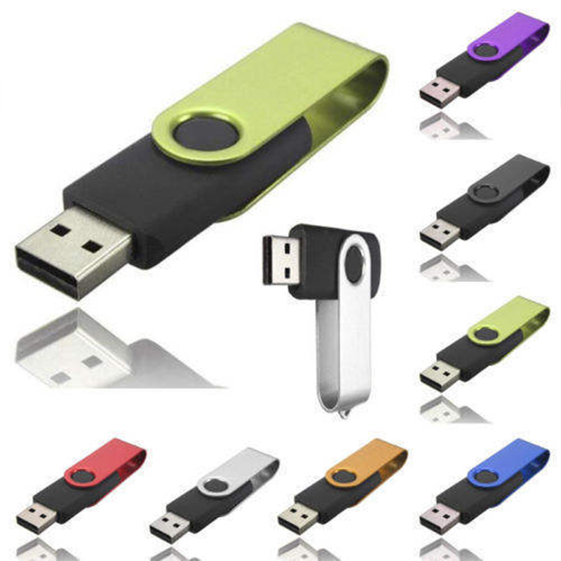 Uus saabumine Usb Pen Drive 4GB 8 Gb 16 Gb 32 Gb värviline pöörlev U kett väike USB mälupulk