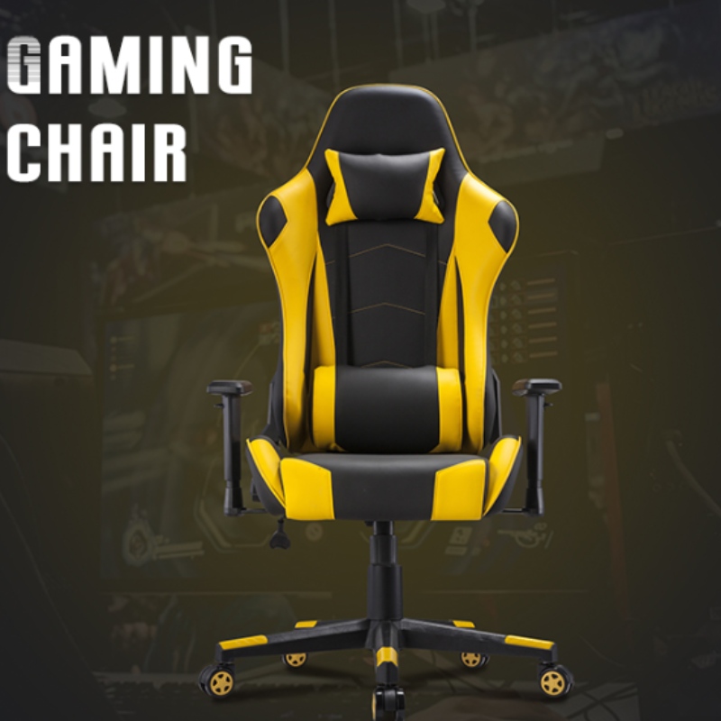 Cathaoir Cearrbhachais Rásaíochta Leathar Gamer PU Cathaoirleach Foldable Oifig Cearrbhachais Ríomh Cathaoir Cearrbhachais le Solas LED