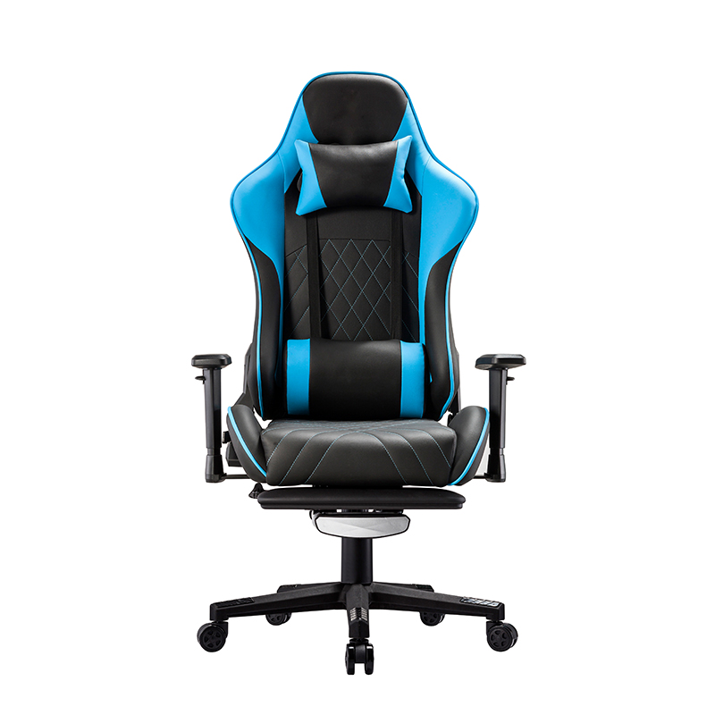 Cathaoir Cearrbhachais Rásaíochta Leathar Gamer PU Cathaoirleach Foldable Oifig Cearrbhachais Ríomh Cathaoir Cearrbhachais le Solas LED