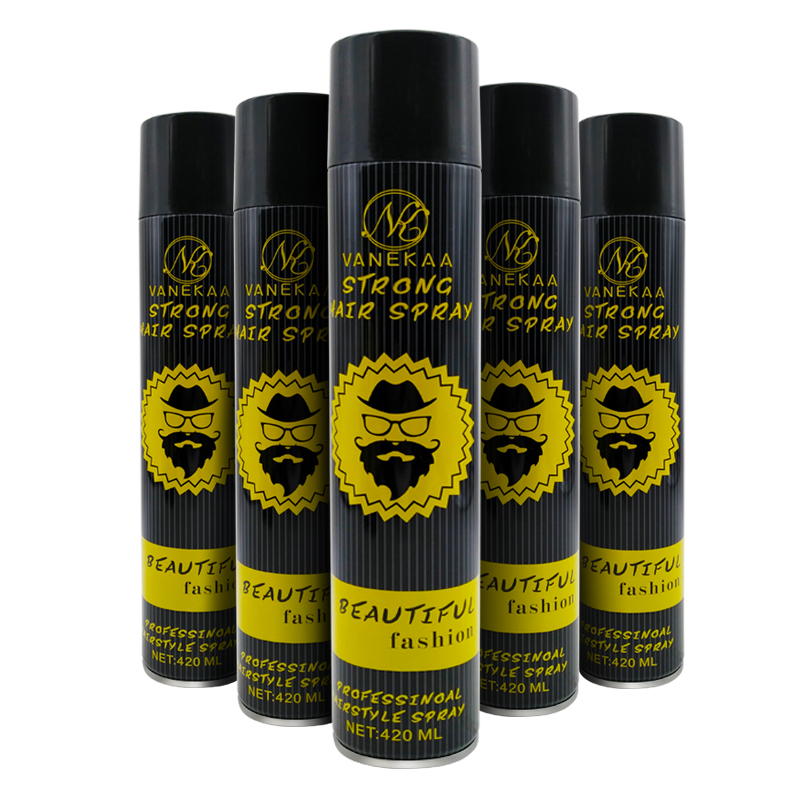 Hairspray cumhra OEM ribí gruaige fadtréimhseachneamh-gréisceach agus gan aon fhritháireamh spraeála spraeála gruaige