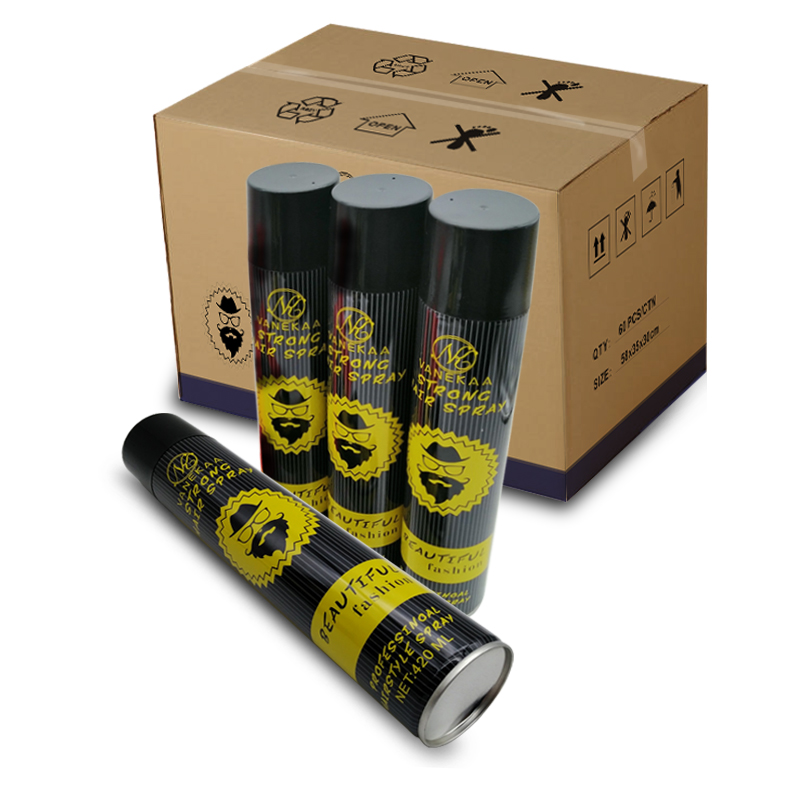 Hairspray cumhra OEM ribí gruaige fadtréimhseachneamh-gréisceach agus gan aon fhritháireamh spraeála spraeála gruaige