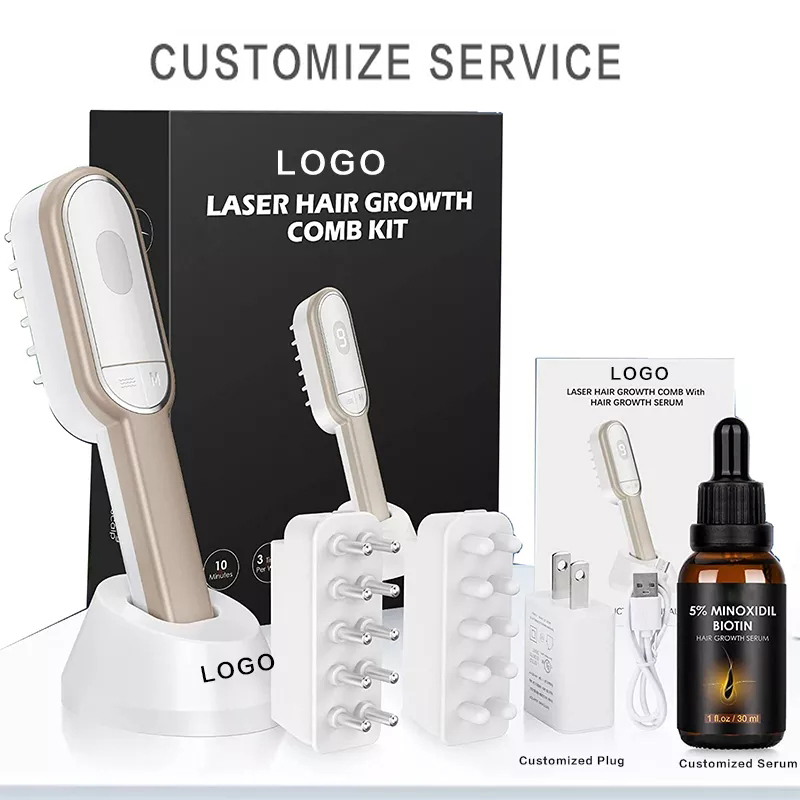 OABES Cúram Gruaige Cíor Fás Gruaige Léasair Cíor Cíor Scalp Massager Ola-Rialú Caillteanas Gruaige Cosc ar Ilfheidhmiú Phototherapy Phototherapy Cúram Gruaige Cúram Cíor Scalp Cíor Scalp.