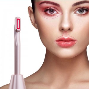 Wand Súl Solais Dearg EMS 360 Rothlú Deree, Wand Massager Súl Beauty le 38 ℃ ~ 40 ℃, teanndáileog uachtar súl le teasn vibrαtionn modh dearg, remover línte mín