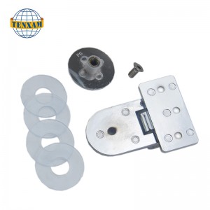 Hinge bead cruinn in aghaidh an bhalla