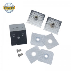 Taobh dúbailte cambered 90 céim ag socrú clamp