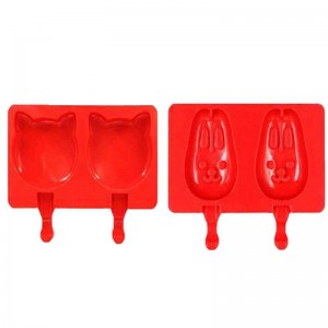 Múnlaí uachtar reoite cistin gadget bia grád bia silicone páistí silicone sealbhóir tráidire uachtar reoite éasca le glanadh 2or3 cuasa cruth carton