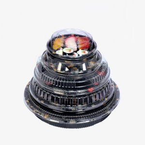 Saincheap Bosca Babhta Sushi Take Away, Bosca Sushi In -athchúrsáilte Éicea -chairdiúil le clúdach le clúdach