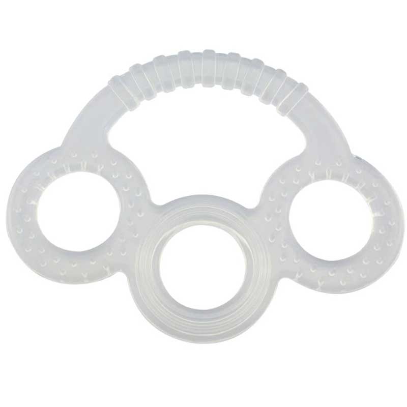Bréagáin silicone linbhneamhthocsaineach BPA grád bia saor in aisce grád greannmhar chew silicone teether do leanaí óganaíonáin teething