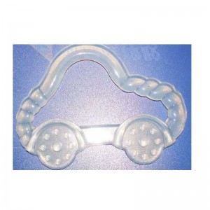 Bréagáin silicone linbhneamhthocsaineach BPA grád bia saor in aisce grád greannmhar chew silicone teether do leanaí óganaíonáin teething