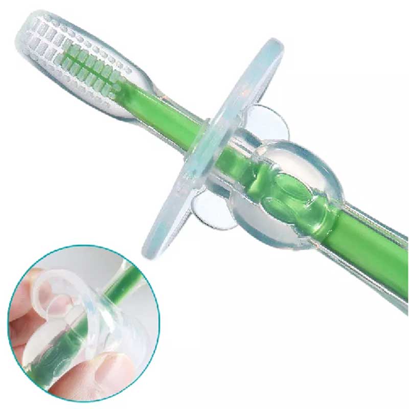 Faisean Silicone Rubber Traenáilnaíonánnaíonán Scuab fiacla leanbh bruscar fiacla silicone bog