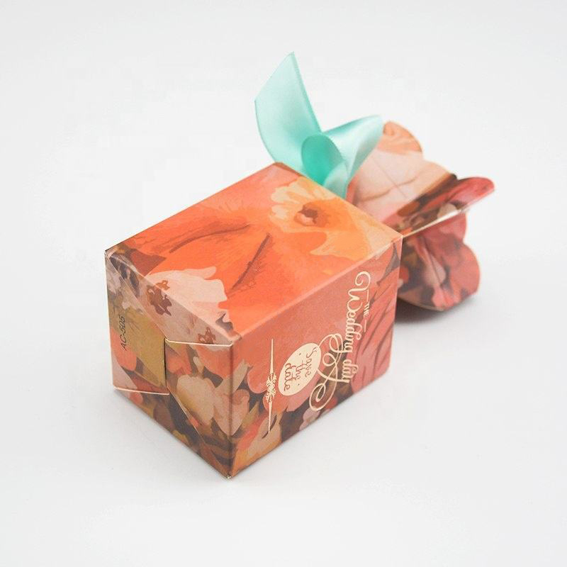 Priontáil saincheaptha bosca bronntanais aoi -pháipéir candy