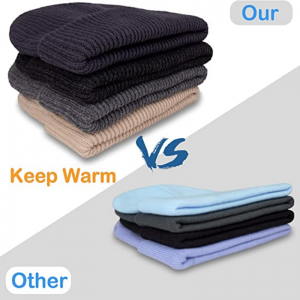 Hataí Beanie d\'fhir, Beanies slouchy d\'fhir caipíní cniotáilte do mhnán déagóir do gheimhreadh an fhómhair samhraidh san earrach