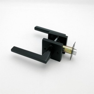 S7503 Lever Doras Príobháideachta Do Doirse Seomra Leapa agus Seomra Folctha Dubh Matte Black