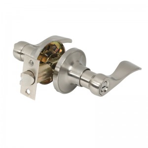 7306 Levers Doras Príobháideachta Nicil Satin, Stíl Tonn Clasaiceach Láimhseáil Doras Intí Intí keyless do sheomra folctha seomra leapa