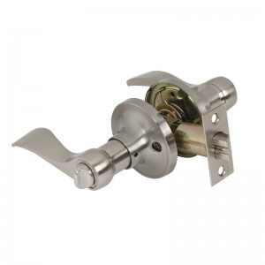 7306 Levers Doras Príobháideachta Nicil Satin, Stíl Tonn Clasaiceach Láimhseáil Doras Intí Intí keyless do sheomra folctha seomra leapa