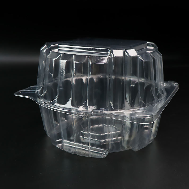 RPET trédhearcachnó coimeádán blister clamshell peataí do bhosca pacáistithe duilleach leitís leitís sailéad 1 punt