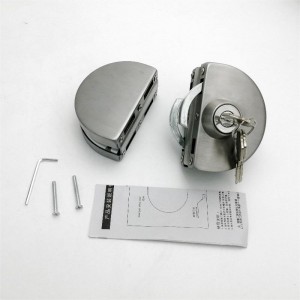 GDL001 201 Cruach dhosmálta Cruach Dhosmálta Tráchtála Miotal Durable Chrome Doras Gloine Frith-Glas Slándála Frith-Ghoid, Swing Dúbailte Brúigh Frameless Frameless Glas Glas Geata Sleamhnáin