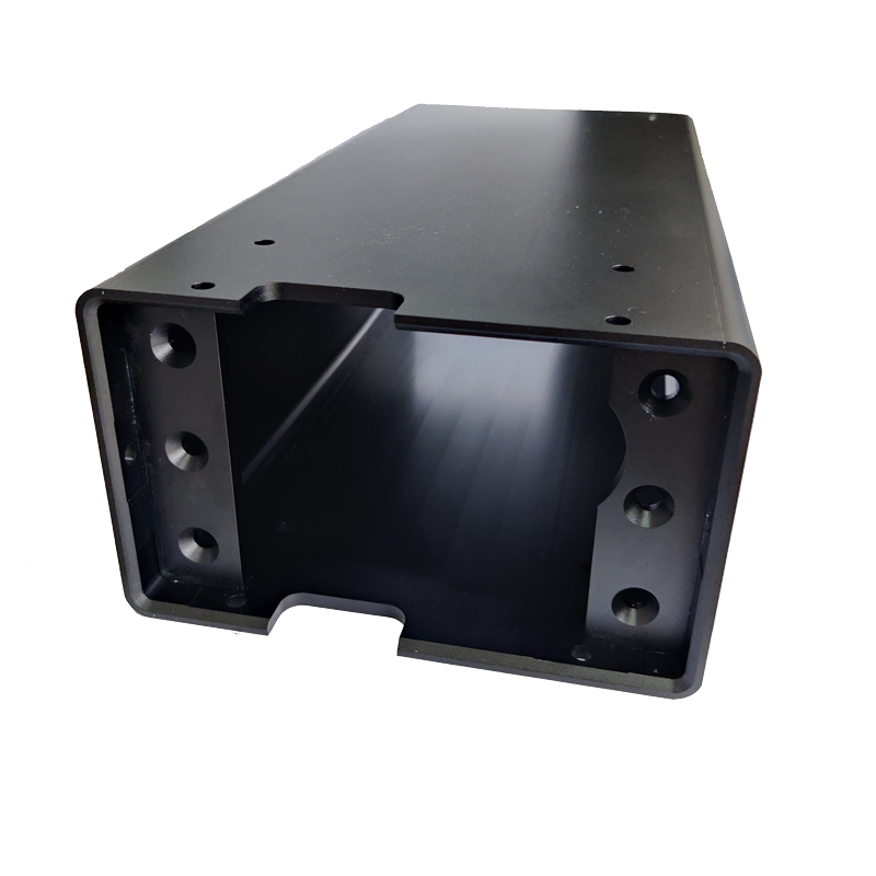 Próifílí easbhrúite anodized dubh, CNC Milling Páirteanna ardchruinnithe