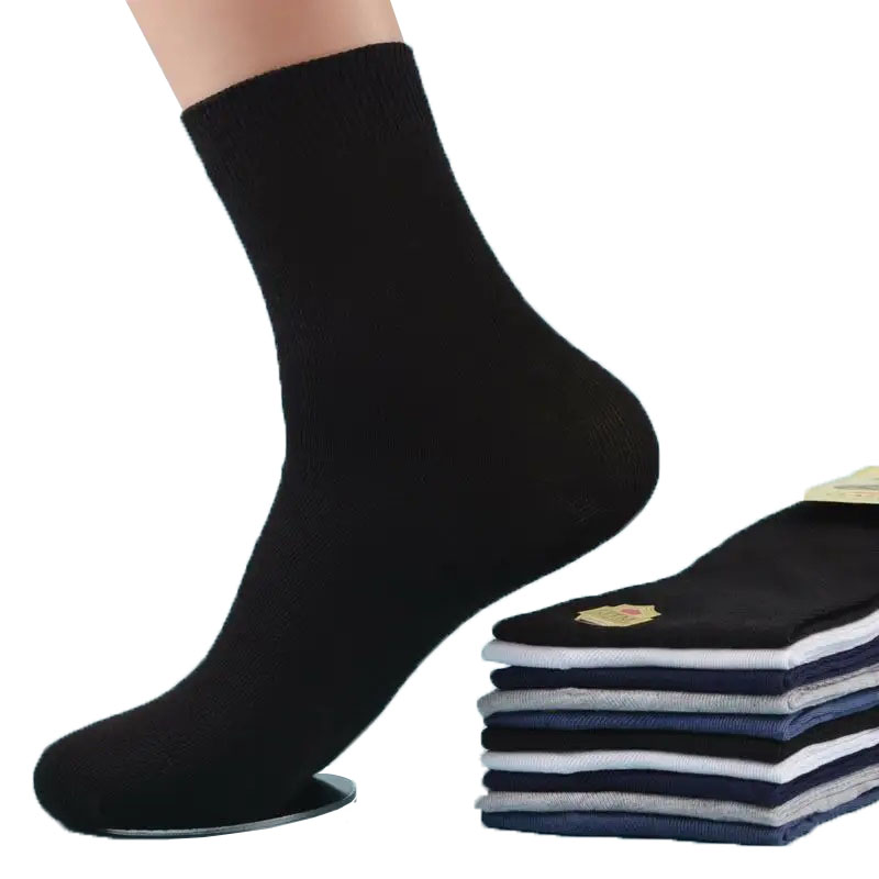 Dearadh simplí stocaí breathable socks gnó saincheaptha fir ghnó