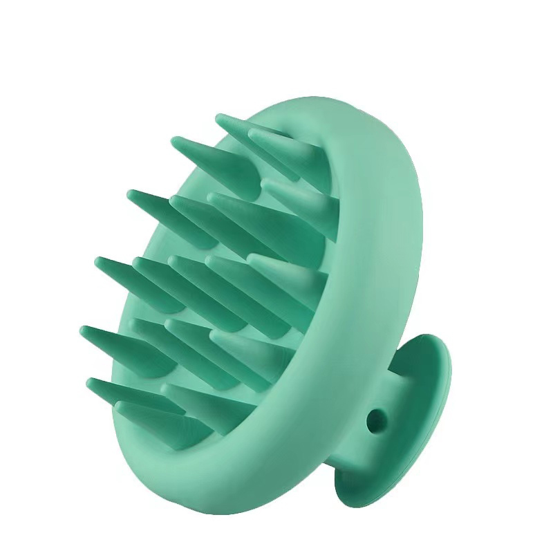 Scuab folctha seampú silicone glanadh massage cíor scillín scalp silicone scuab seampú le haghaidh gruaige