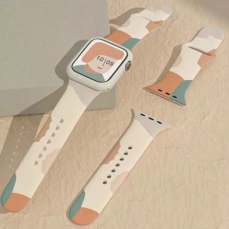 Strap athsholáthair bhanda bogdhíonach uiscedhíonach bog le haghaidh iWatch