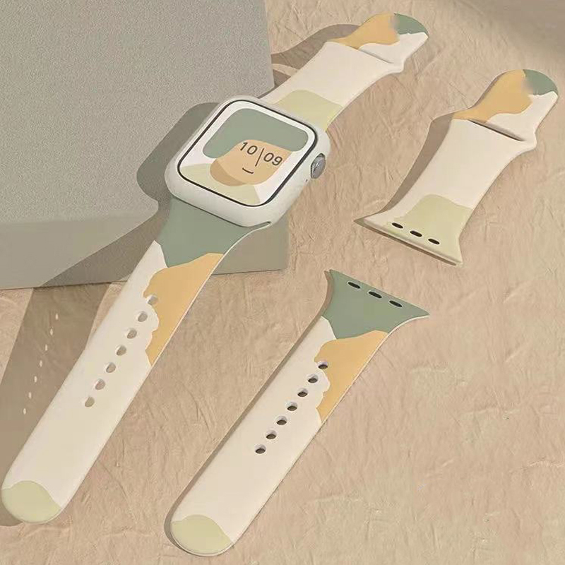 Strap athsholáthair bhanda bogdhíonach uiscedhíonach bog le haghaidh iWatch