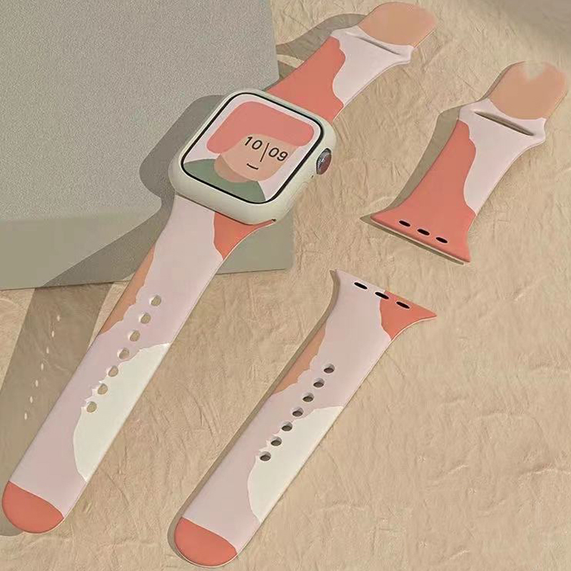 Strap athsholáthair bhanda bogdhíonach uiscedhíonach bog le haghaidh iWatch