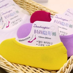 Samhradh tanaí cailín ildaite dofheicthe loafers socks stocaí mogalra bád mórdhíolana mban do mhná