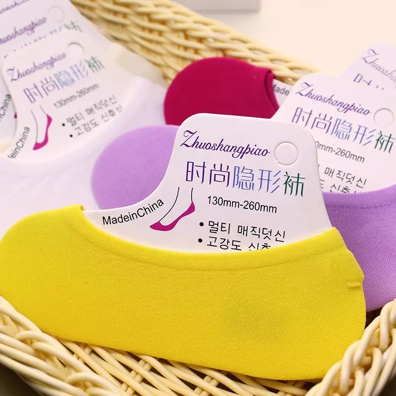 Samhradh tanaí cailín ildaite dofheicthe loafers socks stocaí mogalra bád mórdhíolana mban do mhná