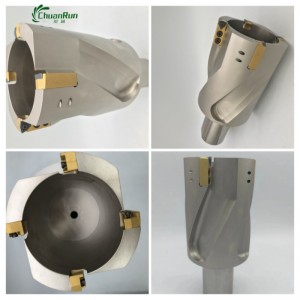 Chuanrun CNC Carbide Ardluais WC Core U-Drill WCMT WCMT DRILL MEAISÍN DO UACHTARÁIN INNEALTÓIREACHTA INSERT