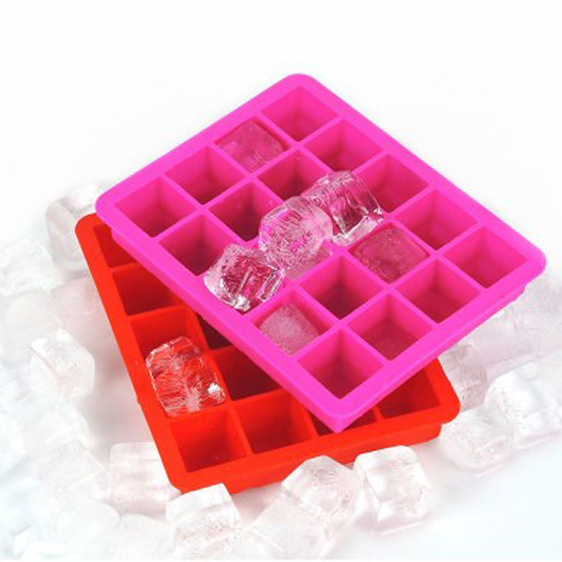 20 ciúb oighir cuas tráidire tráidire ciúb oighir silicone múnla bia grád bia ciúb oighir silicone solúbtha múnla tráidire