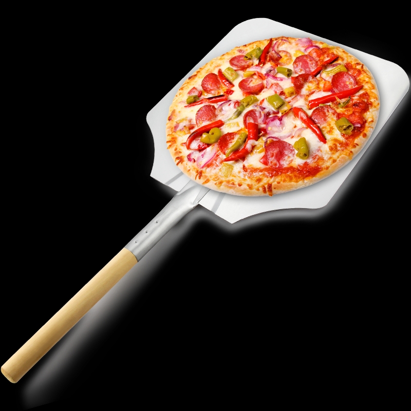 Láimhseáil miotail 12nchn14inchn16inch pizza alúmanaim pizza peel pizza shovel pizza pizza pizza paddle pizza