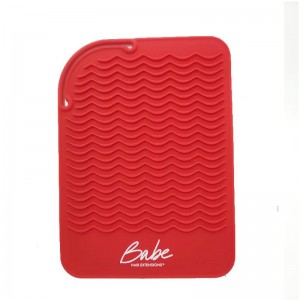 Mata stáisiúin stíleála atá frithsheasmhach in aghaidh teasa silicone gairmiúil do gach straighteners gruaige, iarann ​​tlú, pillíní straightener gruaige, iarann ​​cothrom, uirlisí gruaige fearais triomadóir gruaige uirlis...