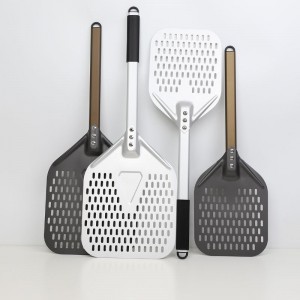 Eemaldatav alumiiniumist käepide anodeeritud 8inch 10inch perforeeritud alumiiniumist Pizza koor Pizza labidas Pizza Spatul Pizza Paddle ahju tarvikud