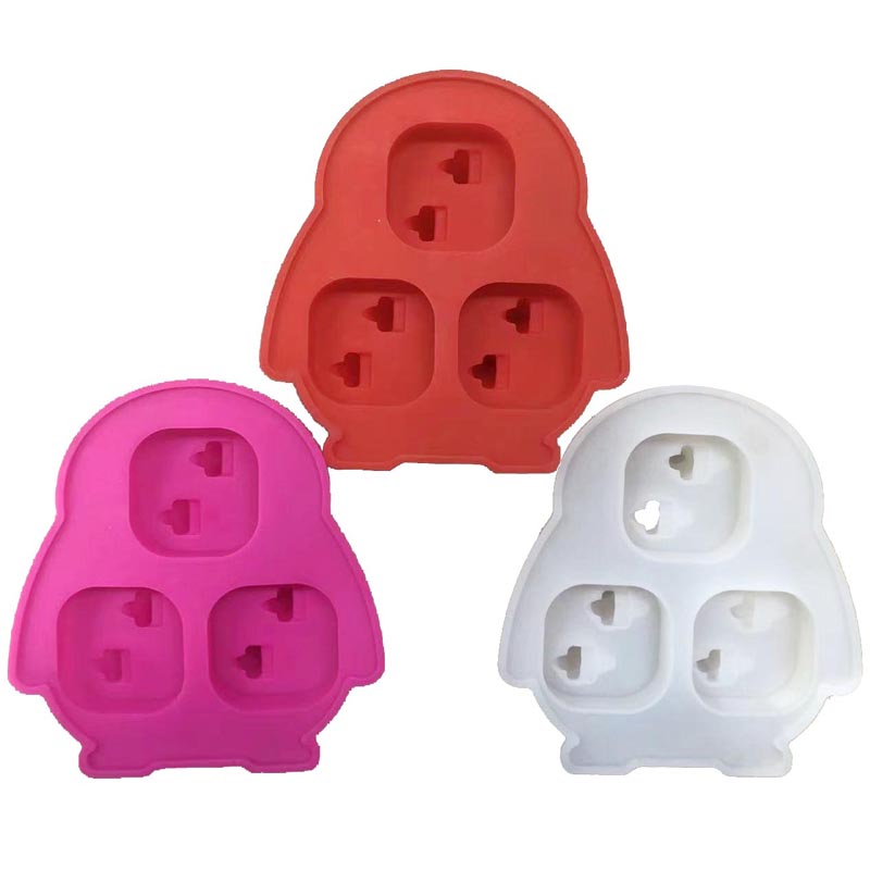 Silicone 3D Tráidire Ciúb Oighir Penguin, Ciúb Oighir Ciúb Oighir Cruthanna Spraoi Múnla Oighir, Cruthanna Spraoi Silicone le Tonnadóir le haghaidh Manglaim, Bourbon, Brandy, Bronntanas Uisce Beatha d'fhir