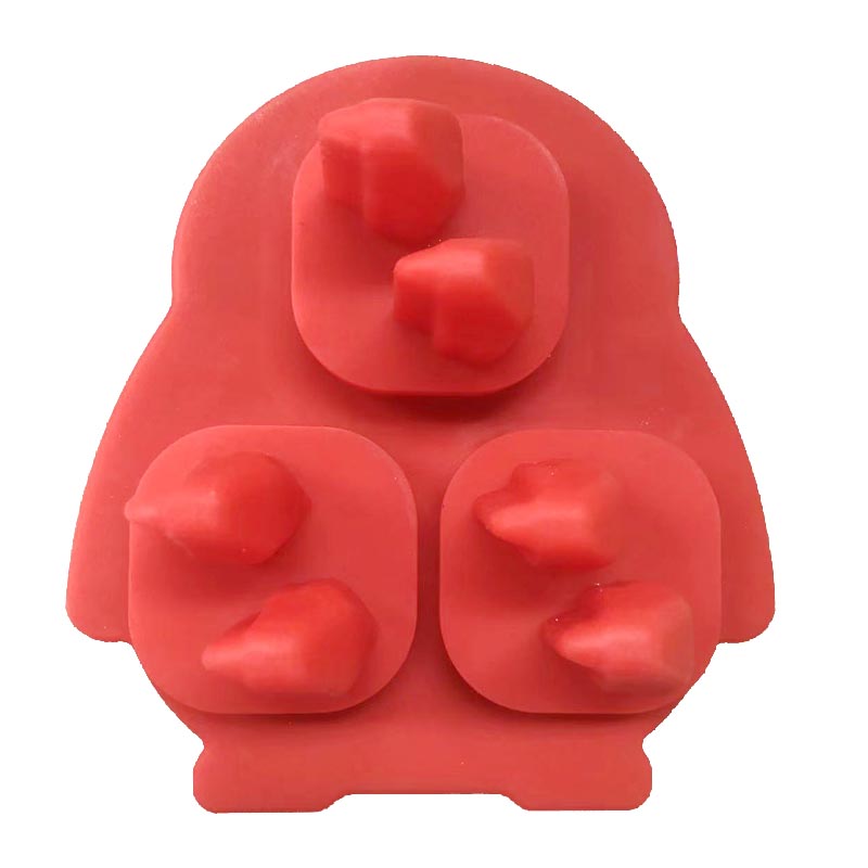 Silicone 3D Tráidire Ciúb Oighir Penguin, Ciúb Oighir Ciúb Oighir Cruthanna Spraoi Múnla Oighir, Cruthanna Spraoi Silicone le Tonnadóir le haghaidh Manglaim, Bourbon, Brandy, Bronntanas Uisce Beatha d'fhir
