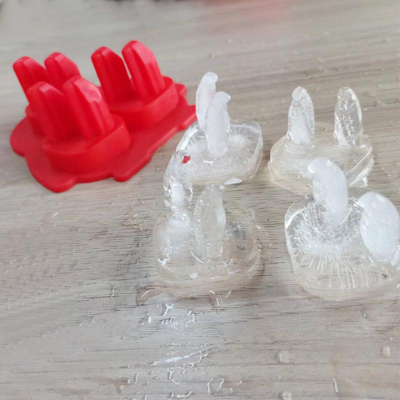 Silicone 3D Tráidire Ciúb Oighir Penguin, Ciúb Oighir Ciúb Oighir Cruthanna Spraoi Múnla Oighir, Cruthanna Spraoi Silicone le Tonnadóir le haghaidh Manglaim, Bourbon, Brandy, Bronntanas Uisce Beatha d'fhir