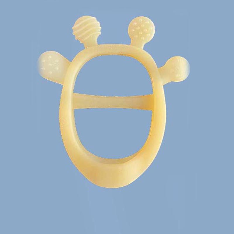 Bréagáin Teether Leanbh Silicone do Leanaí 3 Míonna, BPA Free Drop Nresestant Mittens Silicone Bréagáin Toys Le haghaidh faoisimh ghuma tinn, bréagáin chew leanbh do riachtanais sucking