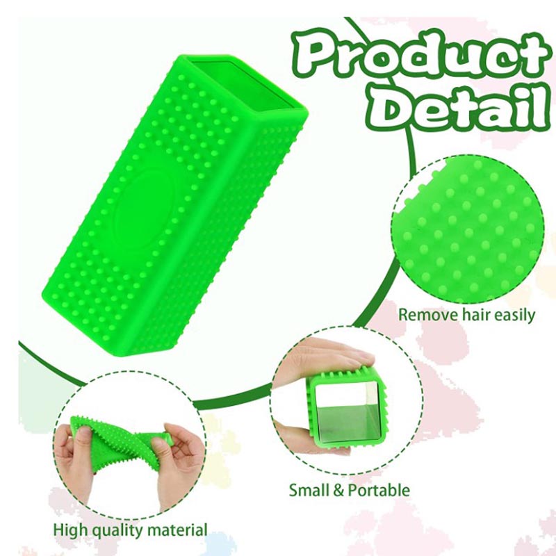Madra peataí agus remover gruaige cat silicone bloc gruaige peataíníos glaine, scuab cairpéad scuab madraí tolg logála glantacháin silicone log, uiscedhíonach agus durable