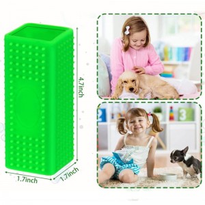 Madra peataí agus remover gruaige cat silicone bloc gruaige peataíníos glaine, scuab cairpéad scuab madraí tolg logála glantacháin silicone log, uiscedhíonach agus durable