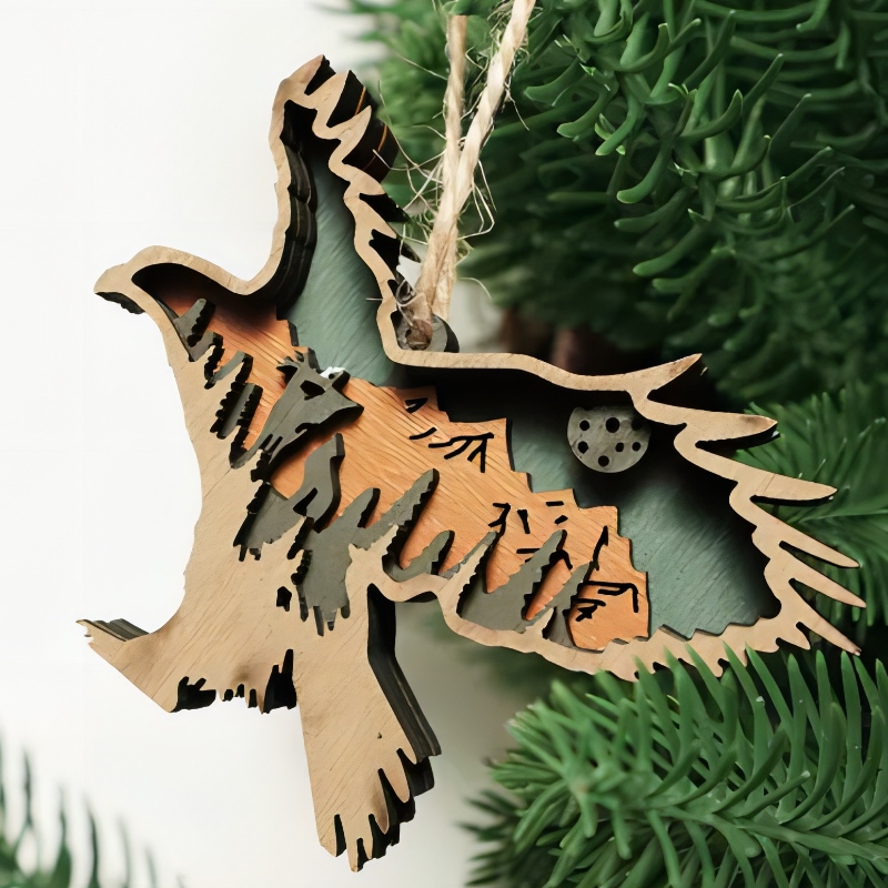 Ornament Eagle Ceardaíochta 3dwood