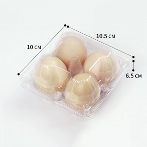 Tráidire uibhe 105*100*65 mm 4 grooves