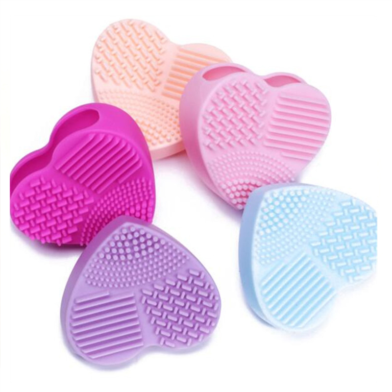 Scuab Makeup Glantóir Croí Silicone Silicone Dromchla Il-uigeach Scuab Makeup Glanadh Uirlis Riachtanach Scuab Glanadh Uirlis