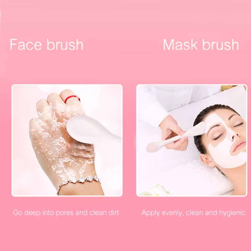 Uirlisí Iarratais Masc - Feidhmeoir Scuab Masc Silicone agus Spatula Massage le haghaidh Cré, Uachtar, Glóthach agus Masks Láibe - Bronntanais Uirlisí Beauty